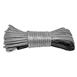MY99 USHOMI Corde de remorquage pour voiture, corde de treuil synthétique, corde de treuil de remorque avec crochet, pour VTT, ...