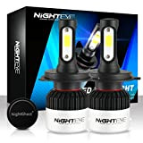 NIGHTEYE Voiture Ampoules LED Phare - H1 H4 H7 72w 9000LM / Set 6500K Blanc Froid - Garantie de fabrication ...
