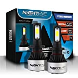 NIGHTEYE Voiture Ampoules LED Phare - H7 72w 9000LM / Set 6500K Blanc Froid - Garantie de fabrication de 3 ...