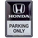 Nostalgic-Art Plaque vintage, Honda AM – Parking Only – Idée de cadeau pour fans de voitures, en métal, Design rétro ...