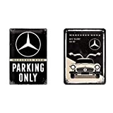 Nostalgic-Art Plaque vintage Mercedes-Benz 20 x 30 cm & Plaque vintage Mercedes-Benz – 300 SL Beige – Cadeau pour les ...