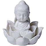 NYKK Un Beau Cadeau de méditation Zen Car Bouddha Tathagata Voiture Décorations Statues en céramique Petit Bouddha Safe Car l'Intérieur ...