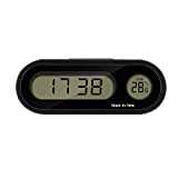 ONEVER Horloge de Voiture, Horloge numérique de Voiture avec thermomètre Horloge de Tableau de Bord de véhicule Mini (Car Digital ...