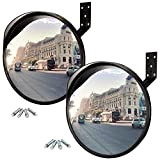 Onvaya® Miroir convexe pour vue d'angles morts | Miroir de sécurité | Miroir de surveillance | Miroir panoramique