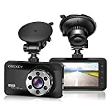 ORSKEY Dashcam Voiture 1080P HD Caméra embarquée Avant de Voiture embarquée dashcam pour Voiture Grand Angle 170°, HDR, Affichage LCD ...
