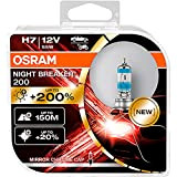 OSRAM NIGHT BREAKER 200, H7, + 200% de Lumière Supplémentaire, Lampe de Phare Halogène, 64210NB200-HCB, 12V, boîtier duo (2 lampes)