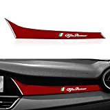 OYDDL Autocollant pour tableau de bord de voiture en fibre de carbone Co-Pilotin pour passagers compatible avec Alfa Romeo Giulia ...