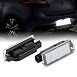 OZ-LAMPE 2X Éclairage de plaque d'immatriculation LED pour Renault Vel Satis Twingo 2 Clio 3 Clio 4 Espace 4 Laguna ...