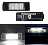 OZ-LAMPE 2X LED Éclairage de plaque d'immatriculation Compatible pour PEUGEOT 106 1007 207 307 308 3008 406 407 508 Expert ...