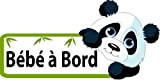 Panda Bébé à Bord Sticker Autocollant 15cm Baby Bebe Cadeau naisssance Papa Voiture vitres