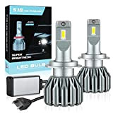 penobon Ampoule H7 LED 24000LM,LED H7 140W 6500K Blanc Phares pour Voiture et Moto,Ampoules Auto de Rechange pour Lampes Halogènes ...