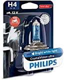 Philips 12342CVUBW CrystalVision ultra Moto H4 ampoule de phare de moto, 1 pièce