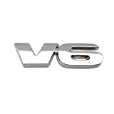 PIANPIAN WHPPS Carton de Voiture Métal V6 Moteur Logo Emblem Sport Sport Turbo Auto Badge 3D Autocollant Decal Accessoires (Color ...