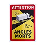 PIGMANA Angles Morts Autocollants | Panneau « Watch Out » pour voitures, camions, camionnettes, SUV, ordinateurs portables, murs, verre et ...