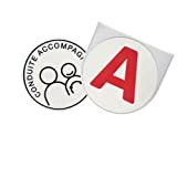 Pochette Adhésive + Disque Réversible A Jeune Conducteur - Conduite Accompagnée | Fabriqué en France | Etui Adhésif Transparent Macaron ...