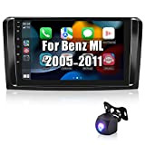 Podofo Autoradio pour Mercedes-Benz W164 ML GL 2005-2011 Apple Carplay sans Fil Android 11 2 Din 1+16G avec écran de ...