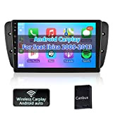 Podofo Carplay Android Autoradio pour Seat Ibiza 2009-2013,9" Écran Tactile HiFi Android Auto GPS WiFi Bluetooth FM RDS Radio USB ...