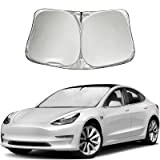 PopUp Pare-Brise de Voiture - Protection Solaire - Bloque Les Rayons UV - Pliable - pour Tesla Model 3 2017 ...
