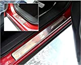 Pour Mazda CX-3 Accessoires 2016-2019 Accessoires de seuil de porte en acier, plaque de protection de seuil de porte, 4 ...