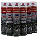 Presto Power Lot de 6 nettoyants pour freins sans acétone - 600 ml chacun - Flacon spray