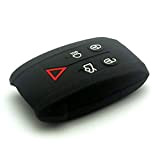 Protex JAG12BLK Coque de protection en silicone pour télécommande intelligente de voiture Sans clé Qualité 5 boutons Noir