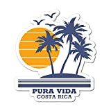Pura Vida Costa Rica Sticker Decal Palm Trees Sun Island Paradise