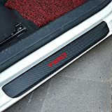 Qirc Protection de seuil de portière de voiture en fibre de carbone pour Fiat Tipo - Accessoires décoratifs pour modélisation ...