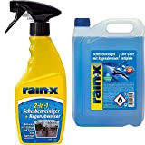 Rainx Nettoyant pour Pare-Brise et Vitres Déperlant Anti-Pluie & Liquide Lave-Glace hydrophobe -20° bleu