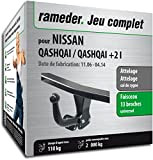 Rameder Pack, attelage démontable avec Outil + Faisceau 13 Broches Compatible avec Nissan Qashqai/Qashqai +2 I (161744-05616-1-FR).