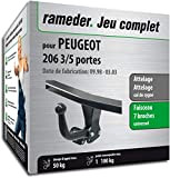 Rameder Pack, attelage démontable avec Outil + Faisceau 7 Broches Compatible avec Peugeot 206 3/5 Portes (141580-03555-1-FR).