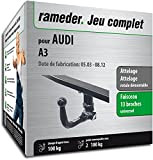 Rameder Pack, attelage rotule démontable + Faisceau 13 Broches Compatible avec Audi A3 (159666-04955-1-FR)