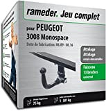 Rameder Pack, attelage rotule démontable + Faisceau 13 Broches Compatible avec Peugeot 3008 Monospace (173832-07997-1-FR)