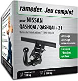 Rameder Pack, attelage rotule démontable + Faisceau 7 Broches Compatible avec Nissan Qashqai/Qashqai +2 I (156218-05616-1-FR)