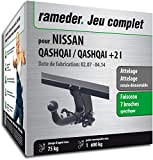 Rameder Pack, attelage rotule démontable + Faisceau 7 Broches Compatible avec Nissan Qashqai/Qashqai +2 I (134156-05616-1-FR)