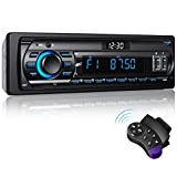 RDS Autoradio Bluetooth 5.0, Poste Radio Voiture Bluetooth avec LCD Affichage Horloge, 7 Couleurs Éclairage, 4x65W Autoradio 1 Din pour ...