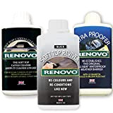 Renovo Kit de Nettoyage de REN-KIT1-triple Contient Capote Revivier/décapotable Ultra Haut étuve/Soft Cleaner, Toile Noir