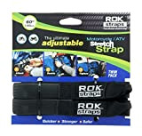 ROK Straps ROK Sangle réglable pour Moto ROK025 - 45-150cm - Sangle Plat Cargo Stretch - Lot de 2