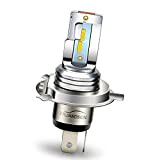 Ruiandsion H4 LED ampoule de phare de moto jaune super lumineux 1860 4SMD puces HS1 HB2 P43t 9003 AC/DC 9-32V ...