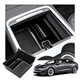 RUIYA Tesla Model 3 2021 2022 Boîte de Rangement Auto Central Console Accoudoir Boîte Personnalisé Organisateur Insert Plateau Accessoire De ...
