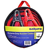 Sakura SS3627 Câbles de Démarrage de Batterie Très Grande Capacité - 700 A, 4 m, Pinces à Code Couleur - pour ...