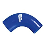 Samco Durite Silicone réducteur coudée 90 degré bleu - Longueur 102mm - Ø35>22mm