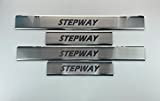 Sandero Stepway 2012-2020 Protection de seuil de porte en acier inoxydable 4 pièces