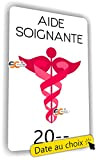 SC ® - Sticker/Autocollant - Caducée Aide Soignante - Date Personnalisable - Type de pose Vitrophanie* (se colle sur le ...