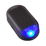 Schimer Système d'alarme de voiture factice USB + solaire - Imitation factice - Protection contre le vol factice - Lumière ...