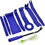 SENHAI Kit de 8 outils de démontage de garnitures de voiture, autoradio, panneau de porte, outils d'installation avec 1 plumeau ...