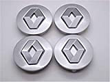 Set de 4 couvertures pour jante en aluminium 8200043899 Renault 57 mm - Badge - Emblème - Logo - Mégane - Espace - Laguna - Scenic - Clio