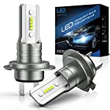 SHINYY Ampoules H7 LED Phare pour Voiture 6500K Blanc Froid 300% Lumineuses LED Feux de Croisement Sans Fil Kit de ...