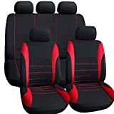Shkalacar Housse de siège de voiture - Accessoires d'intérieur de voiture universels - Rouge