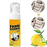 Siabeda Foam Cleaner for Car and House Lemon Flavor,Multipurpose Foam Cleaner Spray,All-Purpose Household Cleaners for Car,Bathroom,Kitchen (1 Pcs)