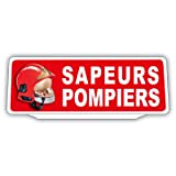 SIGNAL SAFETY Clip Plaque Pare-Soleil Sapeurs Pompiers Logo Casque Rétro-Réfléchissant